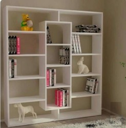 Kệ gỗ công nghiệp trang trí kiểu đứng KSG57