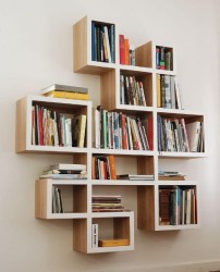 Giá kệ để sách treo tường độc đáo KTT12