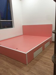 Giường trẻ em gỗ công nghiệp có ngăn kéo giá rẻ GTE16