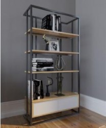 Kệ sắt trang trí có ngăn tủ kéo KGS33