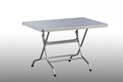 Bàn ăn inox chân gấp B12