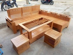 Bộ bàn ghế phòng khách hiện đại gỗ tự nhiên BPK05