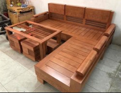 Bộ bàn ghế gỗ sồi sang trọng BPK04