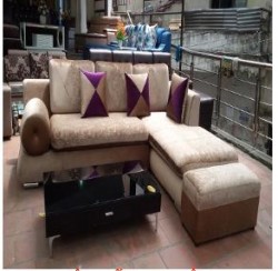 Bộ bàn ghế salon sofa vải nhung SF102