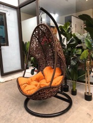 Ghế xích đu trứng đan lưới nhựa XD06