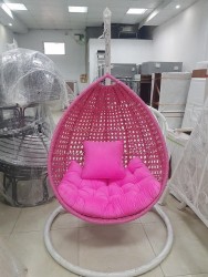 Ghế xích đu giọt nước đan lưới lỗ tròn XD05