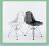 Ghế cafe bọc da chân giằng sắt GCF43