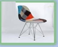 Ghế cafe nhựa PP bọc vải chân mạ GCF50