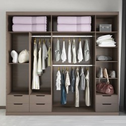 Tủ quần áo gỗ đứng đa năng hiện đại TQA43