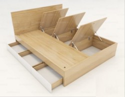 Giường ngủ hiện đại có ngăn kéo bằng gỗ công nghiệp cao cấp GCN46 