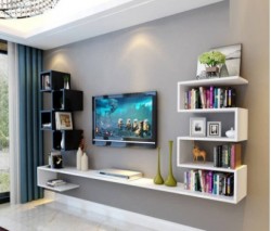 Bộ kệ tivi hình ziczac đẹp rẻ KTV14