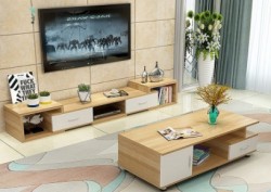 Kệ tivi để sàn phòng khách có ngăn tủ KTV18