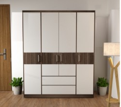 Tủ quần áo gỗ MDF 4 cánh đẹp TQA47