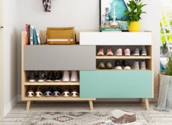 Tủ kệ giày dép gỗ cánh mở TG14