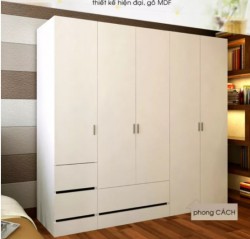 Tủ gỗ 3 buồng đa năng phong cách TQA50