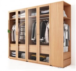Tủ quần áo gỗ MDF cánh kính hiện đại dài 2m TQA61