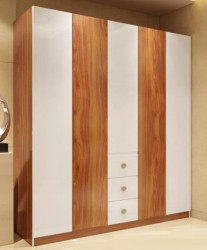 Tủ quần áo hiện đại kết hợp 2 màu TQA66