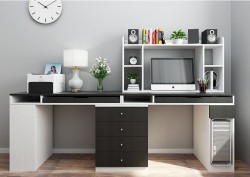 Bàn học và làm việc đôi đẹp hiện đại dài 2m4 BHD07