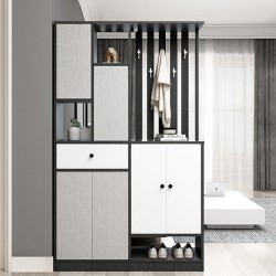 Tủ giày kết hợp kệ trang trí hiện đại TG16