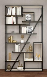 Kệ sắt đợt gỗ đựng sách rộng 1m2 KGS61