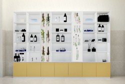 Tủ trưng bày mỹ phẩm cho spa đẹp TKK06