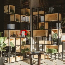 Kệ giá sắt vách ngăn trang trí đẹp KGS66