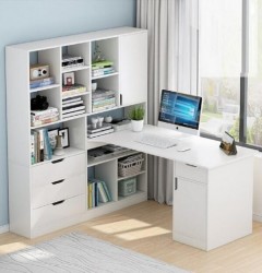 Bàn học sinh liền tủ đựng sách hiện đại BGK63