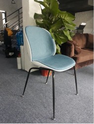 Ghế cafe đệm nỉ chân sắt đẹp GCF61