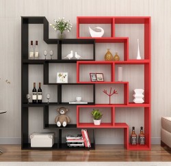 Bộ kệ sách gỗ ghép đôi 3 tầng KSG93