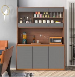 Tủ bếp gỗ đẹp thiết kế tiện dụng KVS59