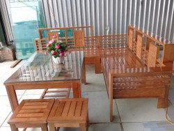 Bàn ghế sofa gỗ tự nhiên SF88