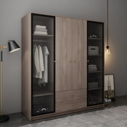 Tủ quần áo gỗ MDF cánh kính hiện đại TQA72