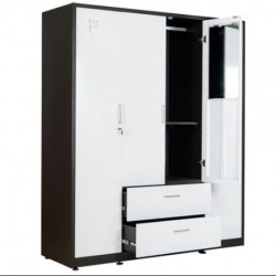 Tủ sắt đựng quần áo 4 cánh Hòa Phát TU20B3C4