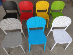 Ghế cafe nhựa đúc chân đặc GCF74