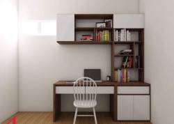 Bàn học sinh liền kệ sách gỗ MDF BGK64