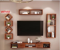 Bộ Kệ Ti Vi Treo Tường Trang Trí KTV32