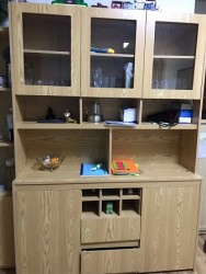 Tủ bếp gỗ MDF đa năng đẹp KVS64