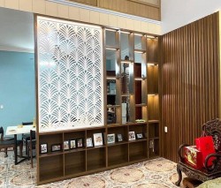 Kệ gỗ công nghiệp trang trí cắt CNC VN13