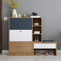 Tủ giày gỗ công nghiệp kèm ghế TG23