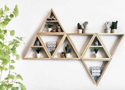 Kệ treo tường tam giác đẹp giá rẻ KTT23