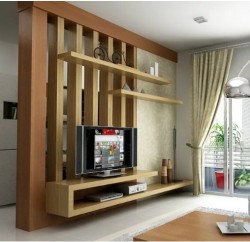 Kệ tivi gỗ MDF treo tường hiện đại KTV48