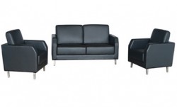 Bộ sofa bọc da chân inox Nội thất 190 SP03