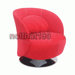Ghế sofa đơn bọc da đế mạ xoay Nội thất 190 SP09