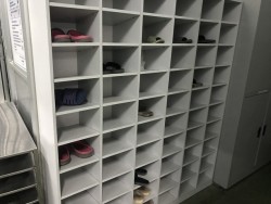 Tủ giày gỗ MDF màu trắng 60 ngăn TG60