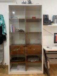 Tủ trưng bày cánh kính lùa gỗ MDF TKK16