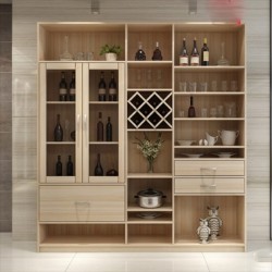 Tủ kệ gỗ đựng rượu có ngăn kéo KR23