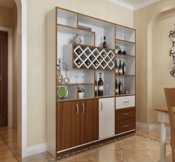 Tủ kệ gỗ đựng rượu vách ngăn phòng KR25