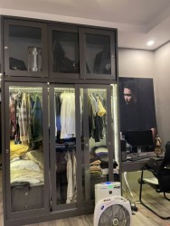 Tủ quần áo cánh kính khung nhôm hệ TQA82