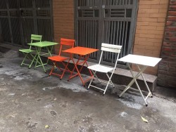 Bộ bàn ghế cafe trà sữa Fansipan BCF86