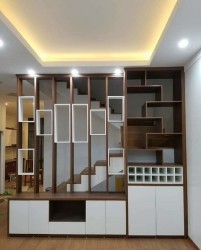 Kệ tivi liền kệ vách ngăn phòng khách KTV53